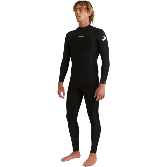 2024 Quiksilver Mnner Prologue 4/3mm Gbs Rckenreiverschluss Neoprenanzug EQYW103221 - Black